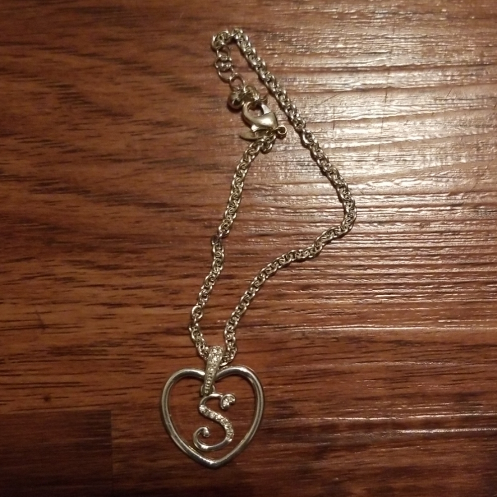 Sterling silver "S" bracelet